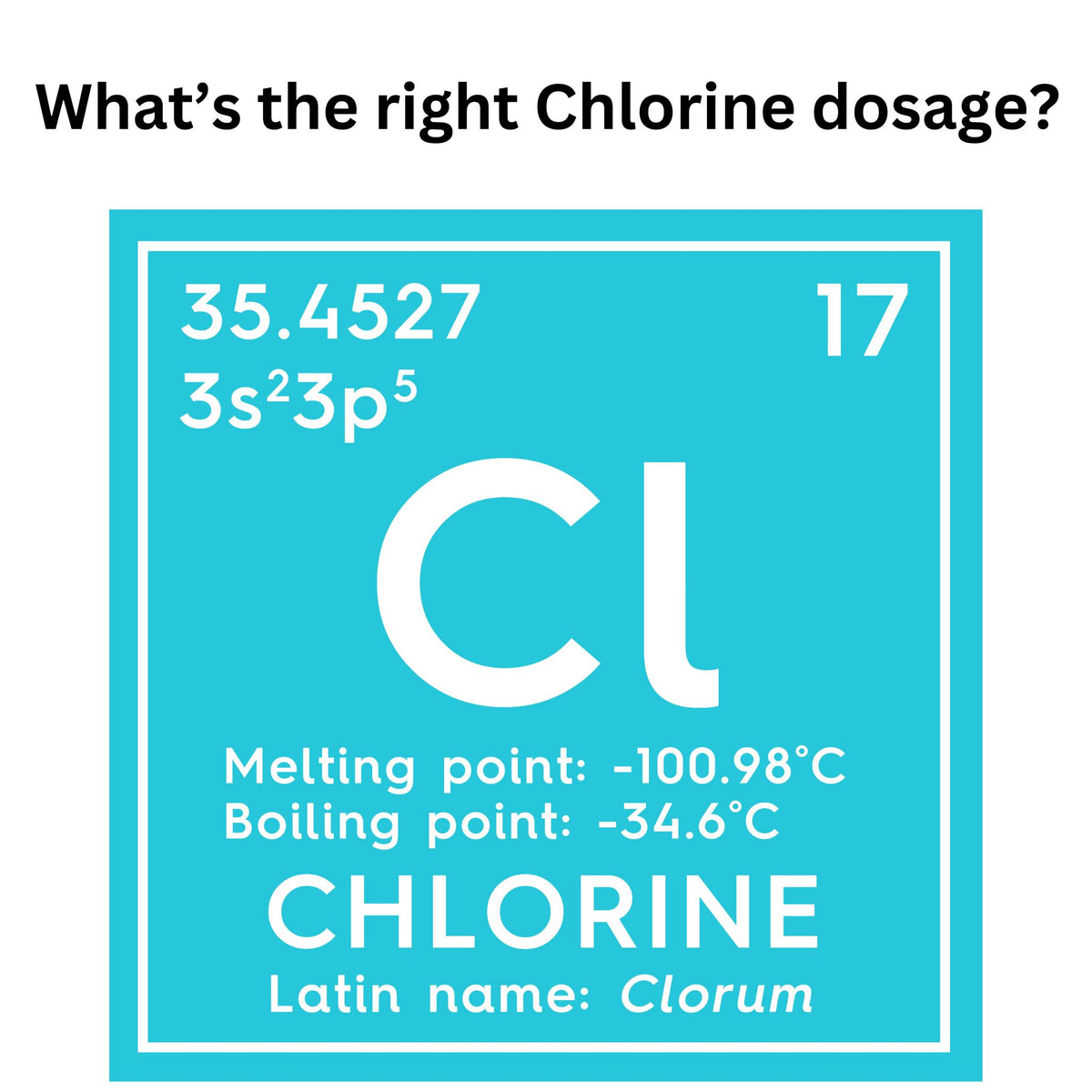 What is the right chlorine dosage to prevent algae in the pool