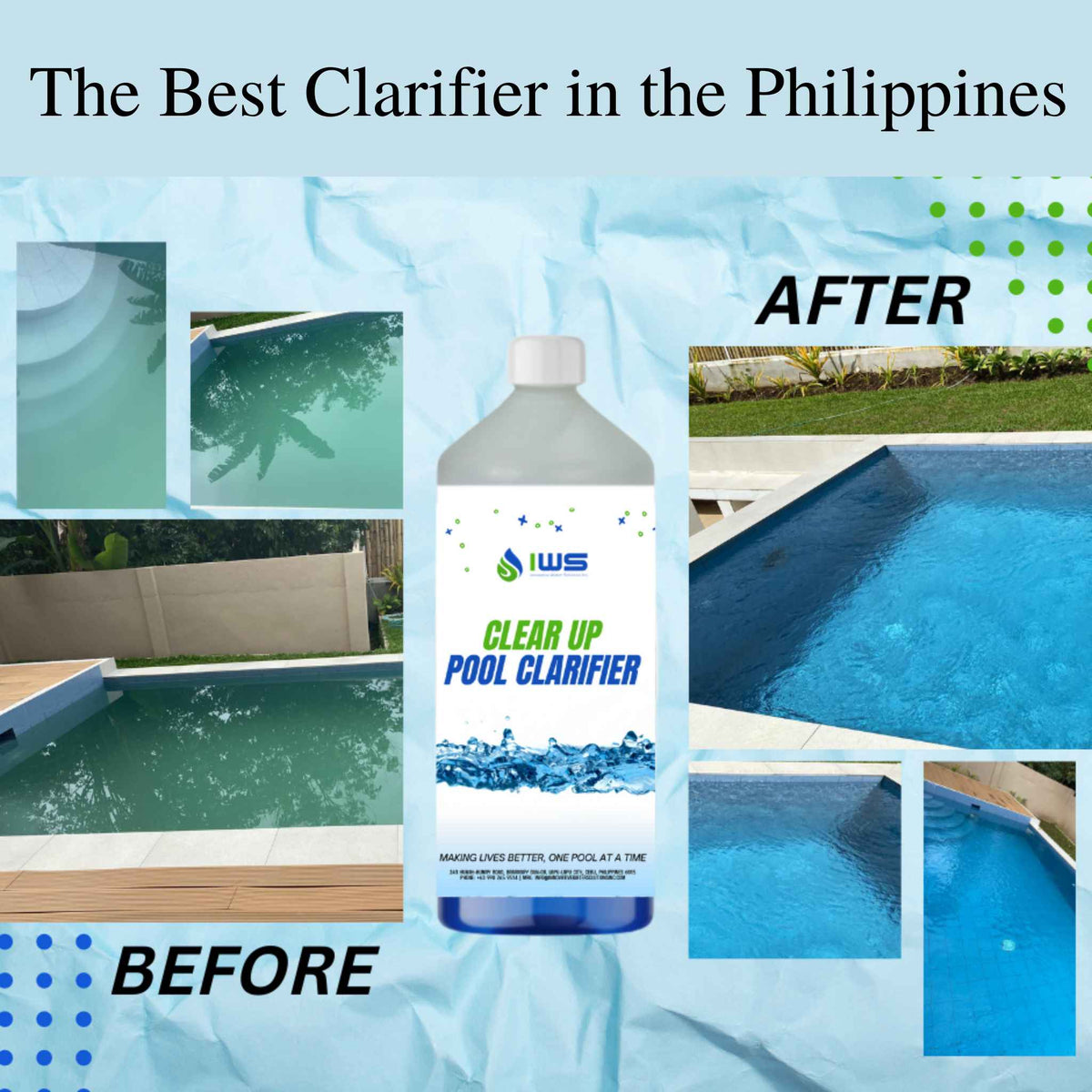 ClearUp Pool Clarifier Multi Range Clarifier Innovative Water