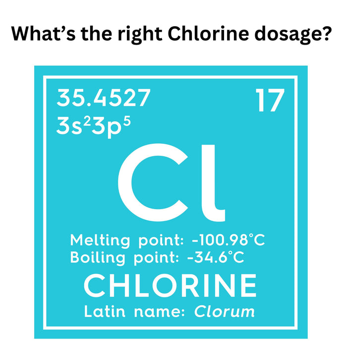 What is the right chlorine dosage to prevent algae in the pool?